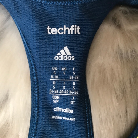 ADIDAS LADIES TECH FIT SPORTS BRA - Picture 4 of 8